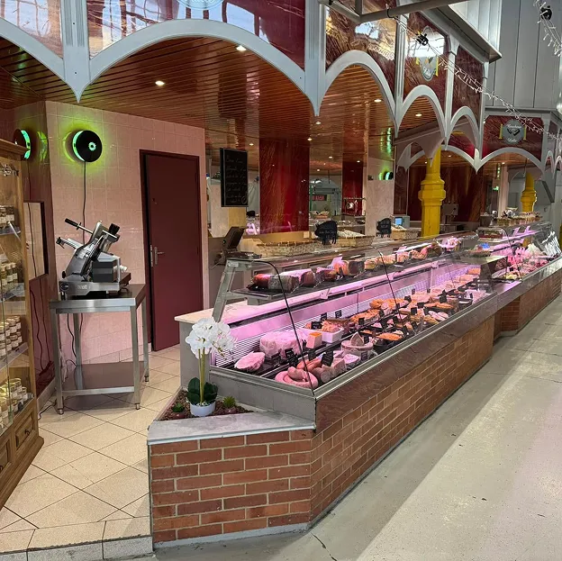 Boutique de la Boucherie de la Halle, au sein de la Halle de Bourges, dans le Cher (18)